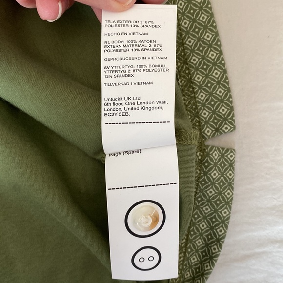 Wrinkle-Free Printed Polo with Contrast Collar XX-Large / Regular Fit / Green - Picture 6 of 7